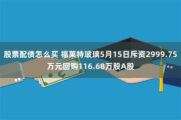 股票配债怎么买 福莱特玻璃5月15日斥资2999.75万元回购116.68万股A股