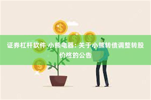 证券杠杆软件 小熊电器: 关于小熊转债调整转股价格的公告