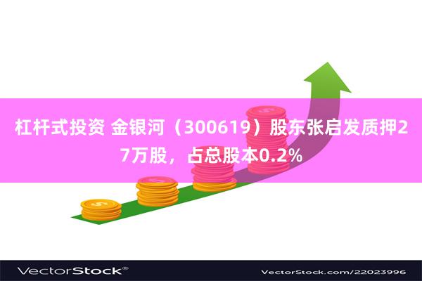 杠杆式投资 金银河（300619）股东张启发质押27万股，占总股本0.2%