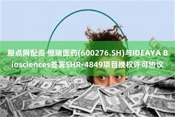 股点网配资 恒瑞医药(600276.SH)与IDEAYA Biosciences签署SHR-4849项目授权许可协议